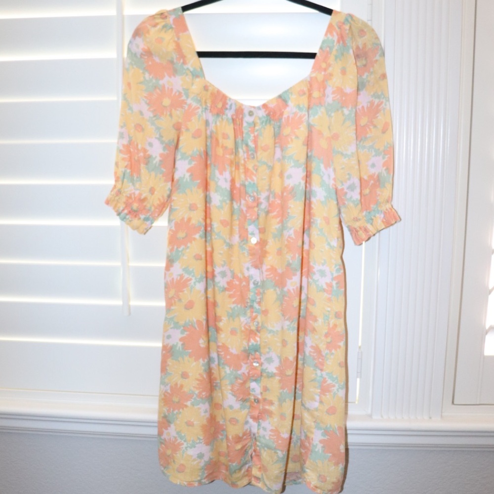 RAILS Isa Daisy Meadow Linen Blend Dress Size XS - Picture 3 of 4